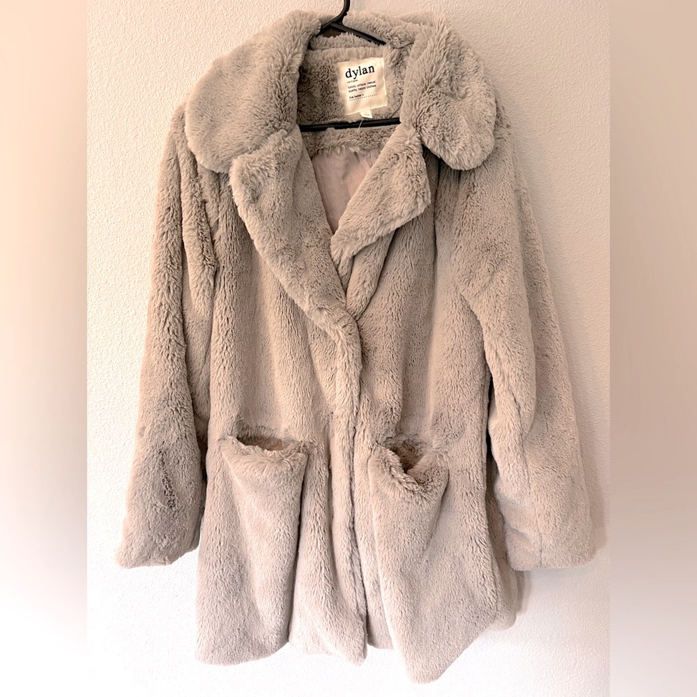 Dylan Women's Plush Tan Teddy Jacket